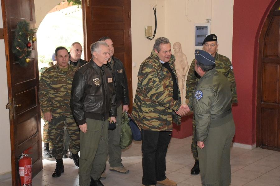 Επίσκεψη ΥΕΘΑ Πάνου Καμμένου σε μονάδες του Στρατού Ξηράς στη Σαμοθράκη, τη Θάσο και τον Άγιο Ευστράτιο και στην 135 Σμηναρχία Μάχης στη Σκύρο