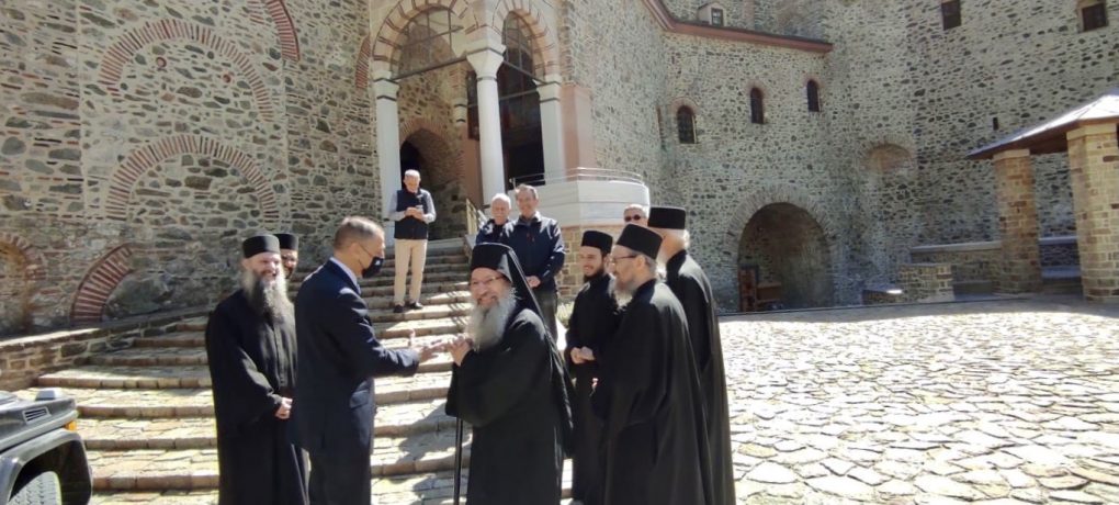 Επίσκεψη ΥΦΕΘΑ Αλκιβιάδη Στεφανή στο Άγιο Όρος