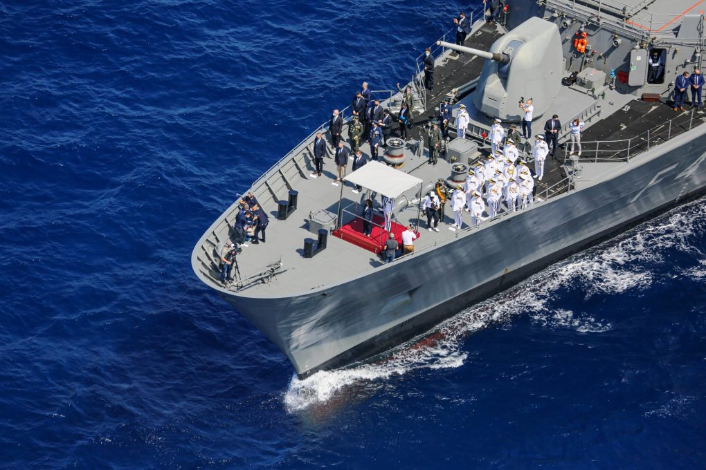 Επιθεώρηση του Στόλου απο την Α.Ε. Πρόεδρο της Δημοκρατίας παρουσία της Πολίτικης & Στρατιωτικής Ηγεσίας του ΥΠΕΘΑ