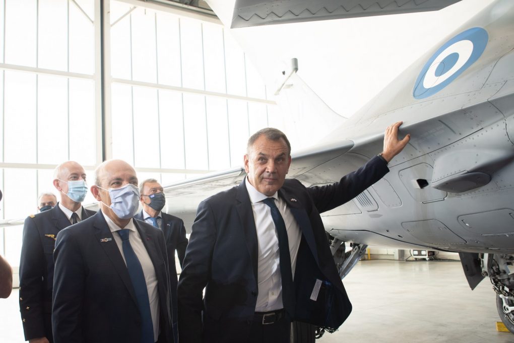 Παρουσία ΥΕΘΑ Νικόλαου Παναγιωτόπουλου στην τελετή παραλαβής του πρώτου μαχητικού αεροσκάφους “Rafale” της Π.Α. στην Ιστρ της Γαλλίας