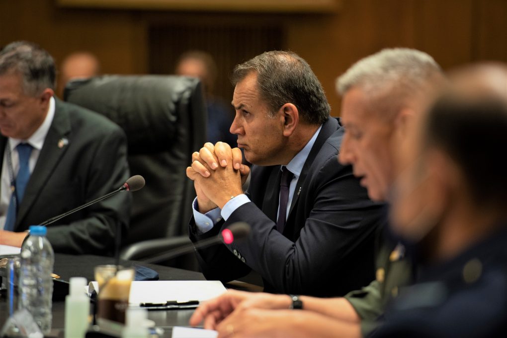 Συνάντηση ΥΕΘΑ Νικόλαου Παναγιωτόπουλου με αντιπροσωπεία της Παγκοσμίου Διακοινοβουλευτικής Ενώσεως Ελληνισμού