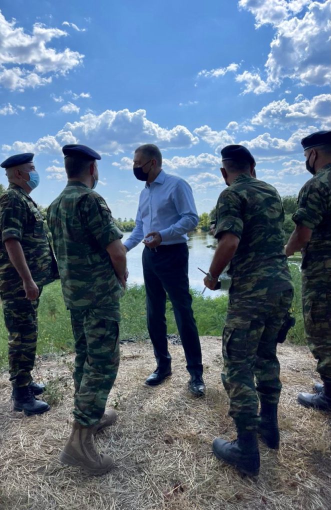 Επίσκεψη ΥΦΕΘΑ Αλκιβιάδη Στεφανή στη Συνοριακή Γραμμή του Έβρου