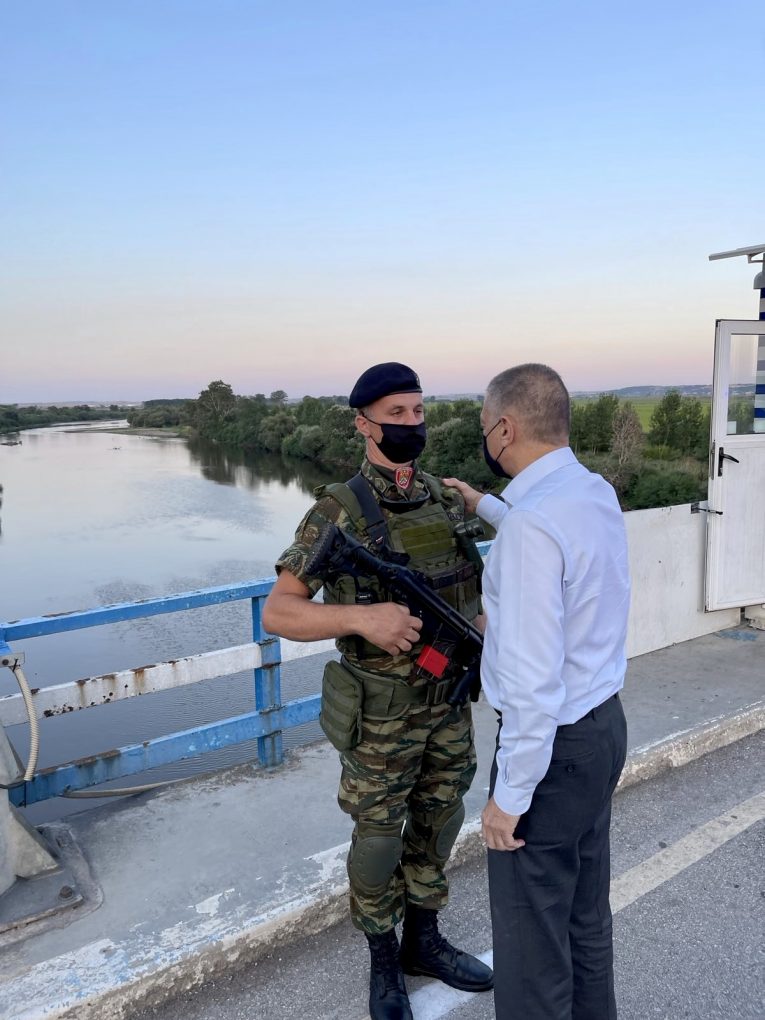 Επίσκεψη ΥΦΕΘΑ Αλκιβιάδη Στεφανή στη Συνοριακή Γραμμή του Έβρου
