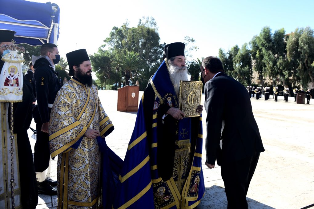 Παρουσία ΥΕΘΑ Νικόλαου Παναγιωτόπουλου στον εορτασμό του Προστάτου του Πολεμικού Ναυτικού Αγίου Νικολάου στη Σχολή Ναυτικών Δοκίμων