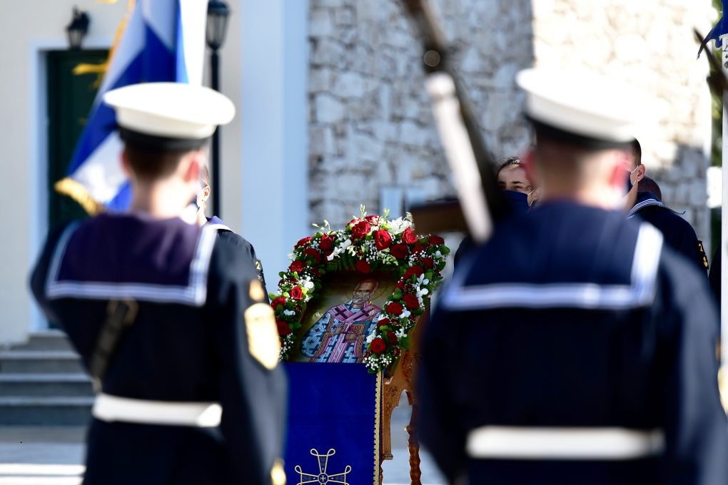 Παρουσία ΥΕΘΑ Νικόλαου Παναγιωτόπουλου στον εορτασμό του Προστάτου του Πολεμικού Ναυτικού Αγίου Νικολάου στη Σχολή Ναυτικών Δοκίμων