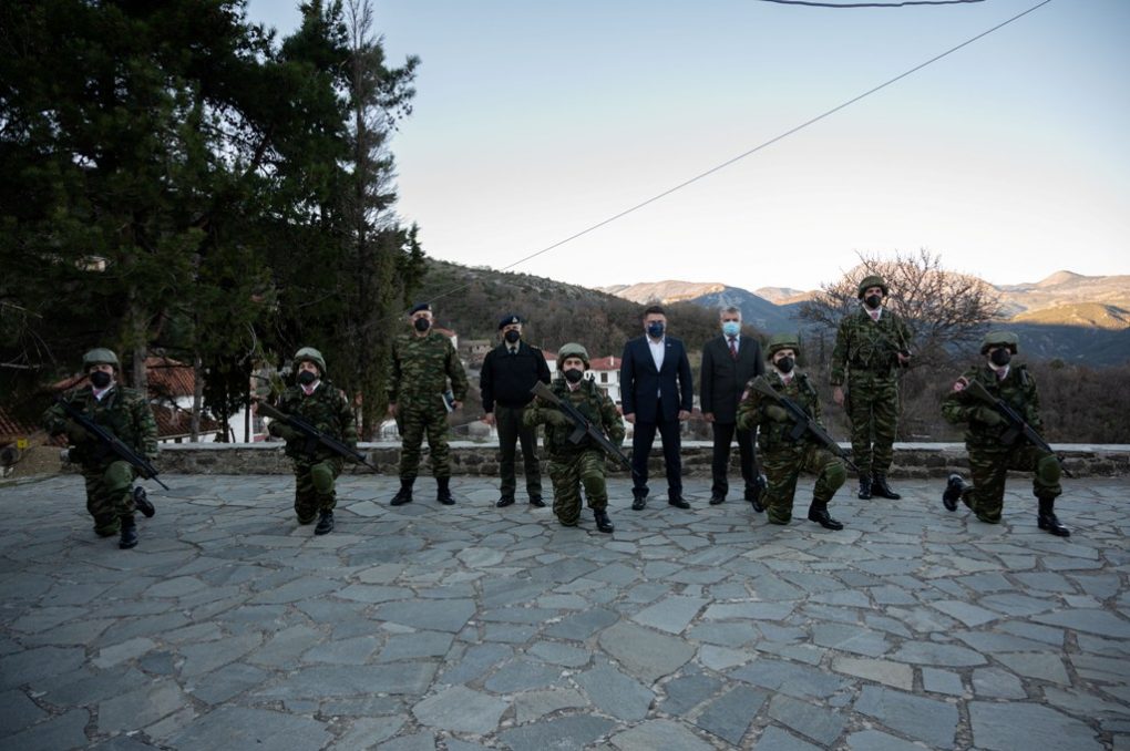 Στα ακριτικά Επιτηρητικά Φυλάκια «ΟΘΩΝΩΝ» στο Ιόνιο και «ΜΟΛΥΒΔΟΣΚΕΠΑΣΤΟΥ» στην Κόνιτσα, ο ΥΦΕΘΑ Νικόλαος Χαρδαλιάς