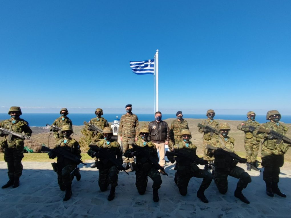 Σε Σχηματισμούς, Μονάδες και Επιτηρητικά Φυλάκια σε Σκύρο, Άγιο Ευστράτιο, Σαμοθράκη και Λήμνο ο ΥΦΕΘΑ Νικόλαος Χαρδαλιάς