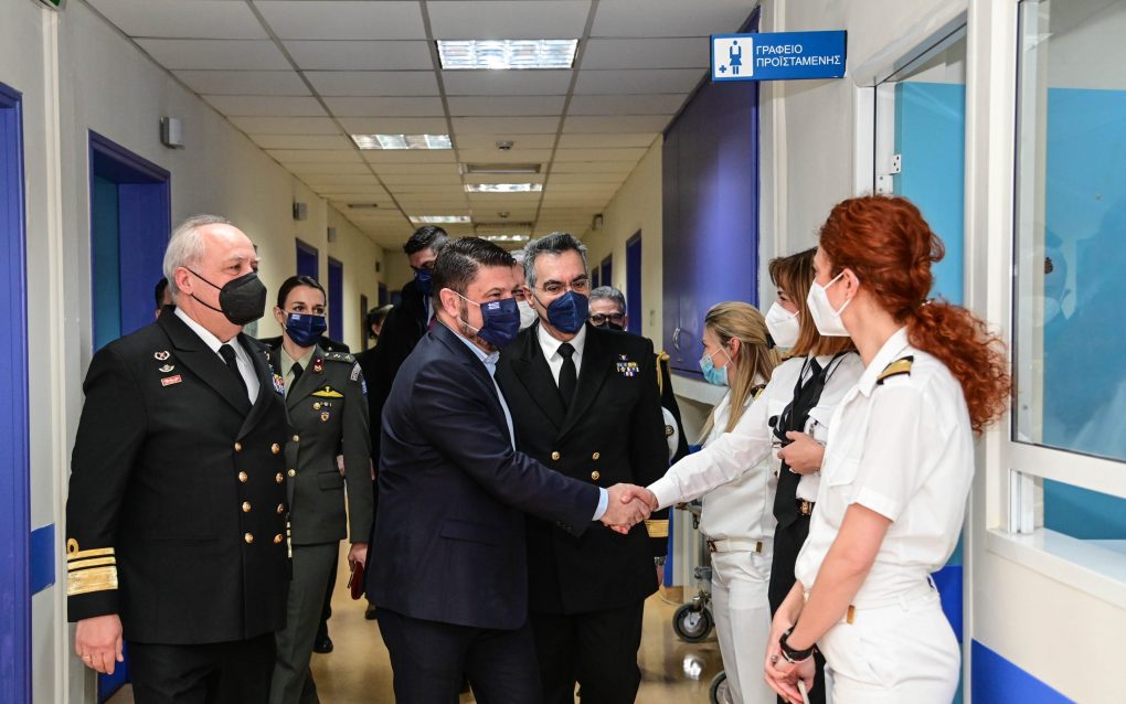 Επίσκεψη ΥΦΕΘΑ Νικόλαου Χαρδαλιά στο Ναυτικό Νοσοκομείο Αθηνών