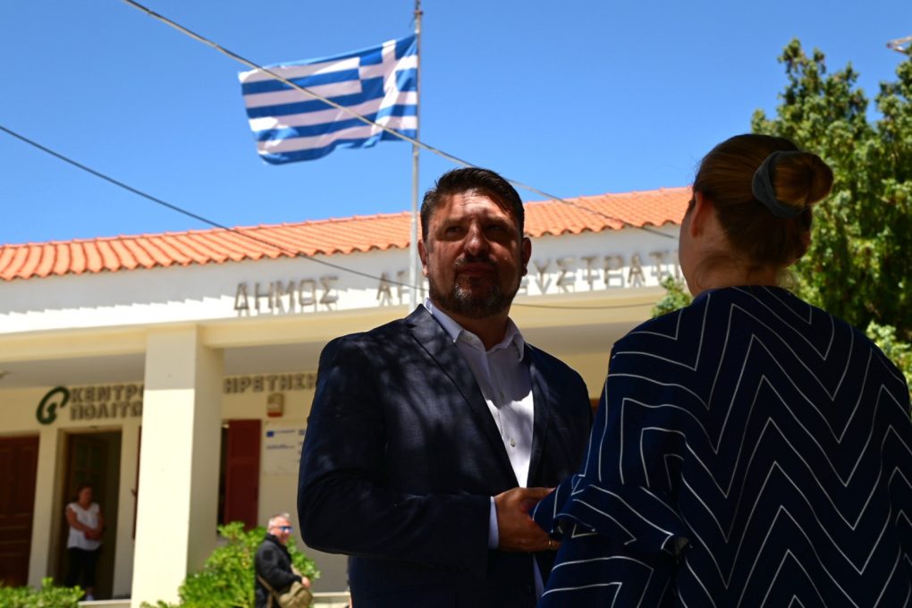 Ο ΥΦΕΘΑ Νικόλαος Χαρδαλιάς στο ετήσιο μνημόσυνο του Ήρωα Υποσμηναγού (I) Νικόλαου Σιαλμά, στον Άγιο Ευστράτιο