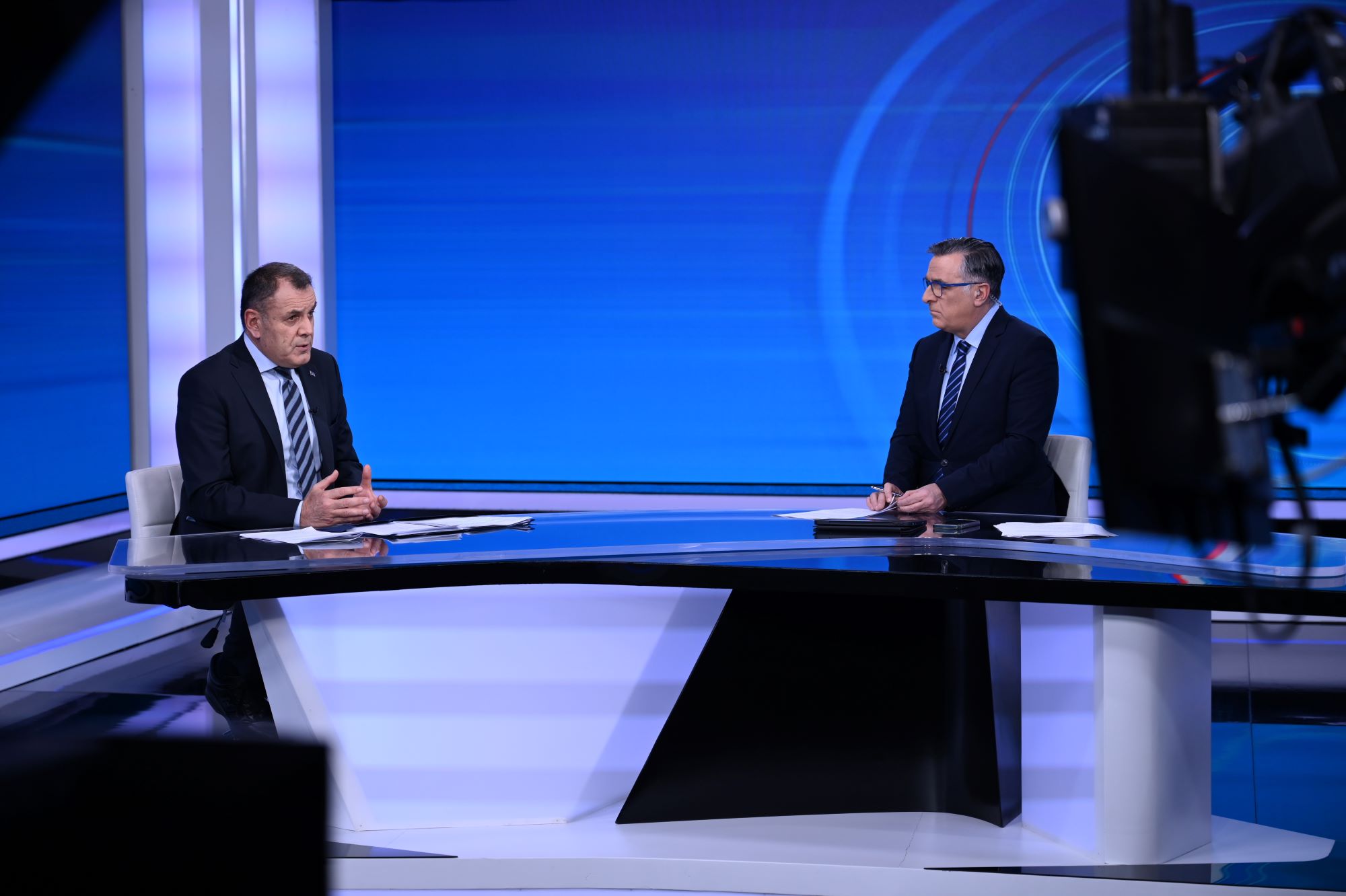 Συνέντευξη ΥΕΘΑ Νικόλαου Παναγιωτόπουλου στο κεντρικό δελτίο ειδήσεων της ΕΡΤ1