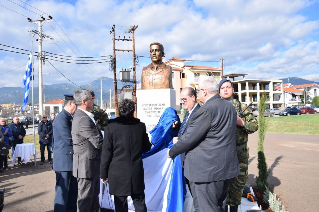 Παρουσία ΓΓ ΥΠΕΘΑ κ. Αντώνιου Οικονόμου στην Τελετή Αποκαλυπτηρίων της Προτομής του Υποσμηναγού (Ι) Μάριου-Μιχαήλ Τουρούτσικα