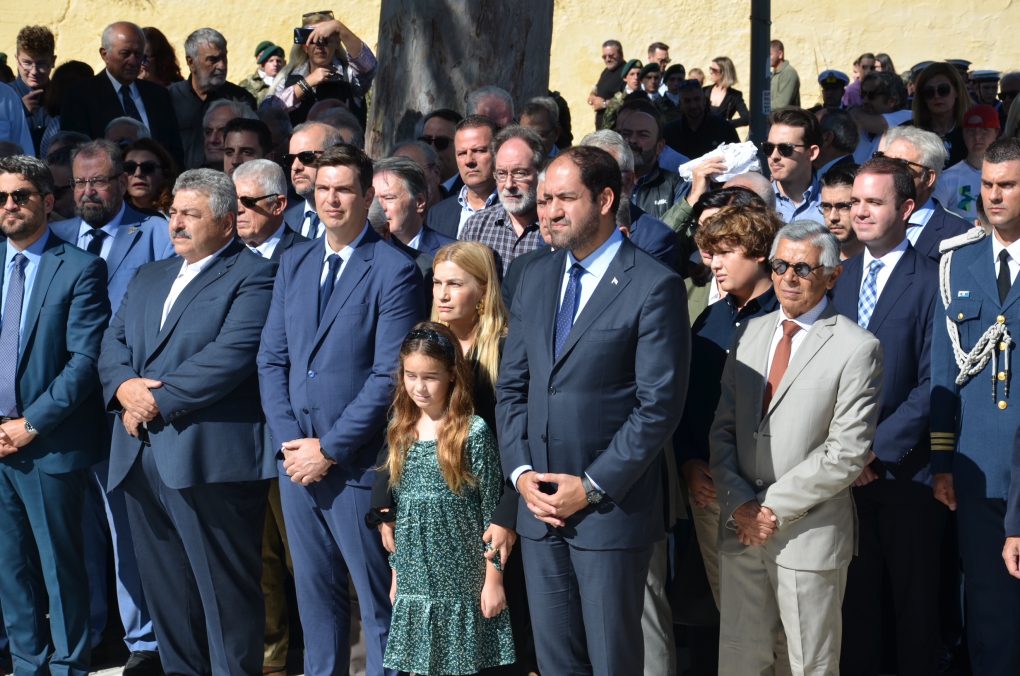 The Deputy Minister of National Defence Giannis Kefalogiannis, representative of the President of the Hellenic Government in the festivities for the National Anniversary of the 28 October in Chania