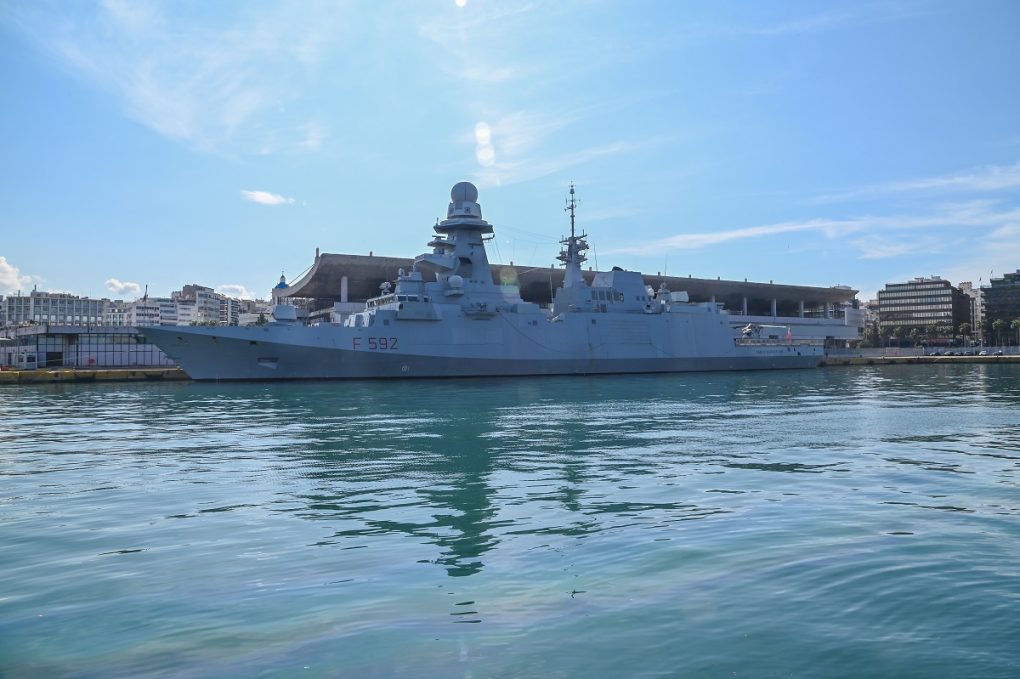 Επίσκεψη Υπουργού Εθνικής Άμυνας Νίκου Δένδια στη Φρεγάτα CARLO MARGOTTINI