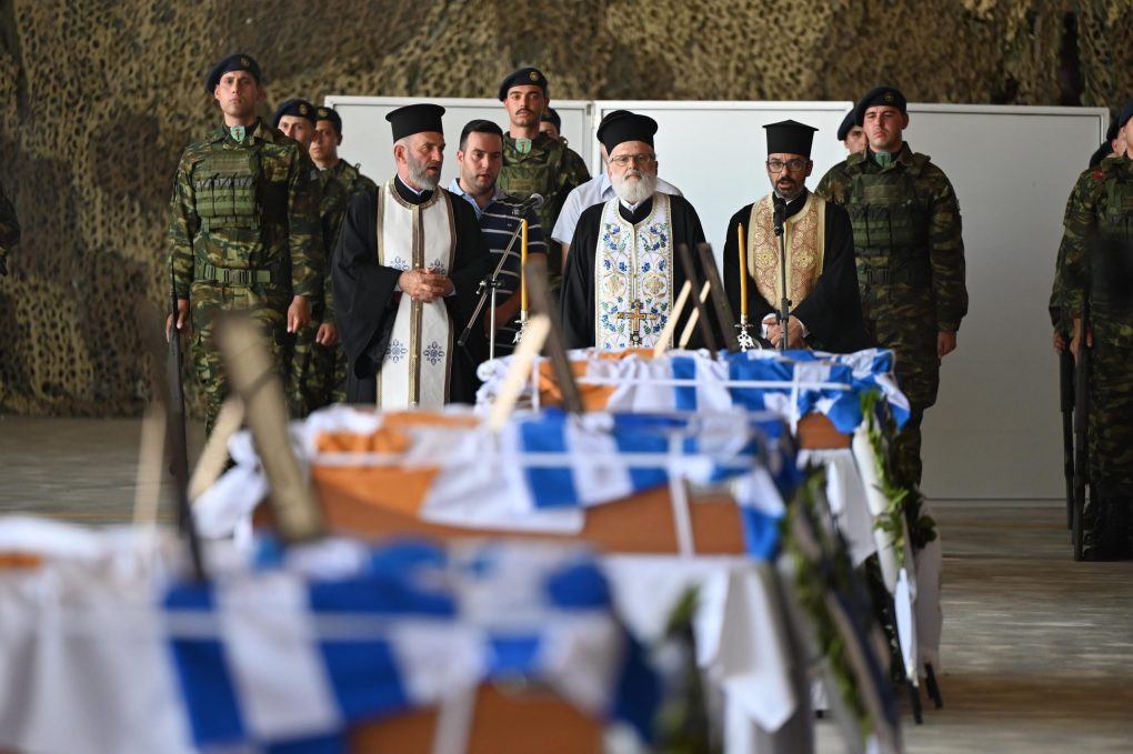 Παρουσία ΥΕΘΑ Ν. Δένδια στην τελετή επαναπατρισμού ταυτοποιηθέντων λειψάνων πεσόντων Οπλιτών από την Κύπρο στην Ελλάδα