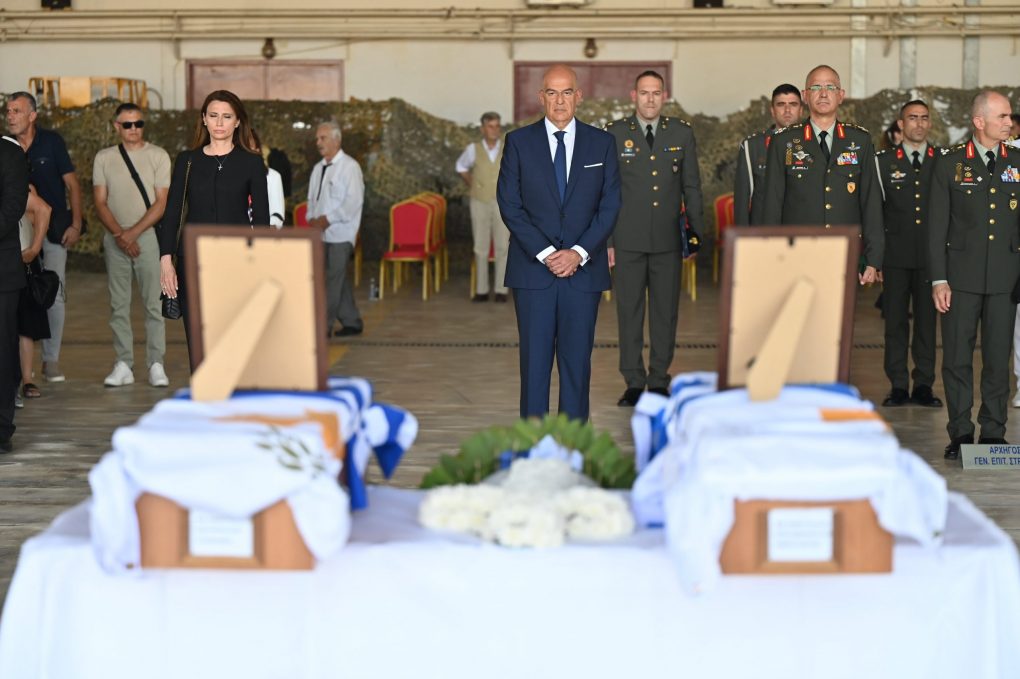 Παρουσία ΥΕΘΑ Ν. Δένδια στην τελετή επαναπατρισμού ταυτοποιηθέντων λειψάνων πεσόντων Οπλιτών από την Κύπρο στην Ελλάδα