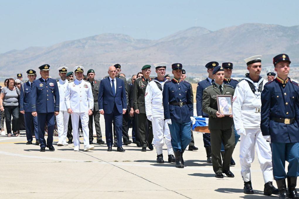 Παρουσία ΥΕΘΑ Ν. Δένδια στην τελετή επαναπατρισμού ταυτοποιηθέντων λειψάνων πεσόντων Οπλιτών από την Κύπρο στην Ελλάδα