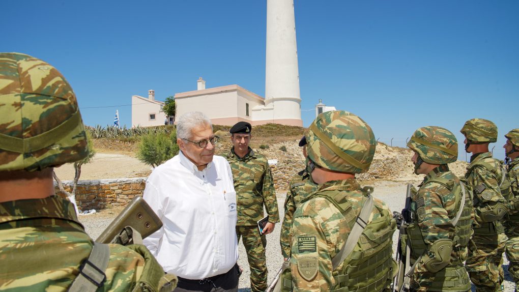 Επίσκεψη ΓΓ ΥΠΕΘΑ Αντώνιου Οικονόμου στην 88 η Στρατιωτική Διοίκηση (ΣΔΙ) Λήμνου