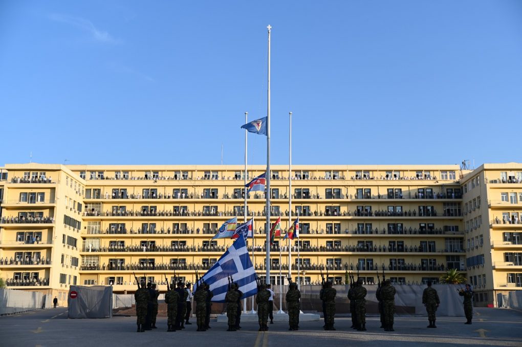 Honouring Ceremony for the fallen in Libya, in the presence of DefMin N ...