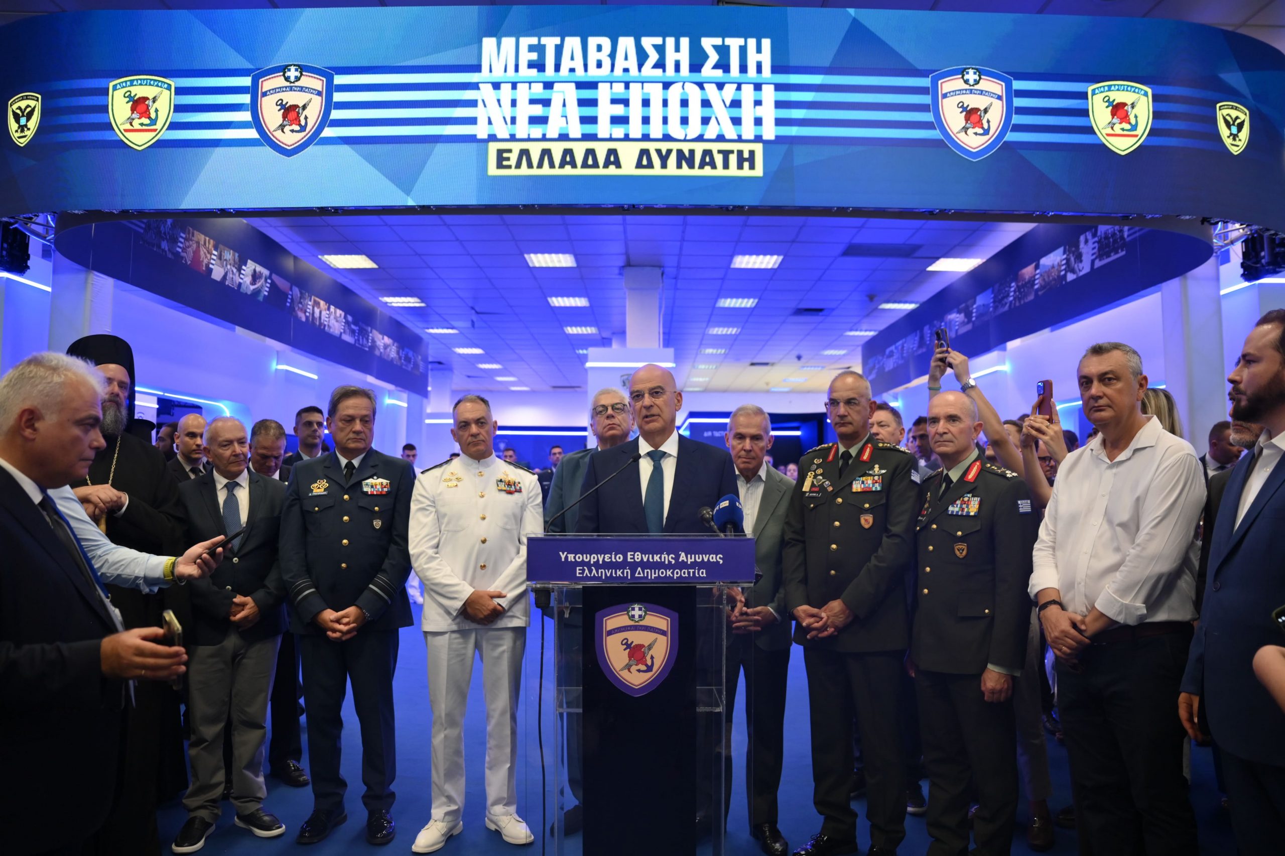 Ο ΥΕΘΑ Νίκος Δένδιας εγκαινίασε το Περίπτερο του Υπουργείου Εθνικής Άμυνας στην 89η ΔΕΘ