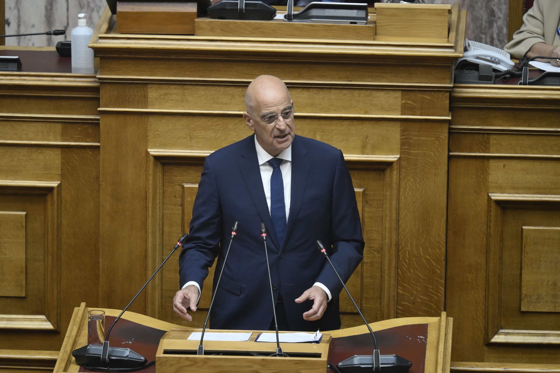 Ομιλία Υπουργού Εθνικής Άμυνας Νίκου Δένδια στην Ολομέλεια της Βουλής για την τροποποίηση των Συμβάσεων για την προμήθεια φρεγατών τύπου «FDI HN»