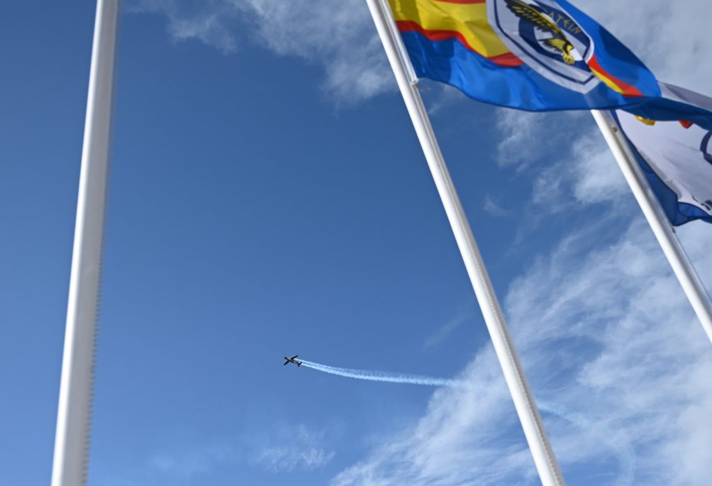 Παρουσία ΥΕΘΑ Νίκου Δένδια στην αεροπορική επίδειξη της Π.Α. στον Φλοίσβο του Παλαιού Φαλήρου, στο πλαίσιο του Εορτασμού για τον Προστάτη της Αρχάγγελο Μιχαήλ