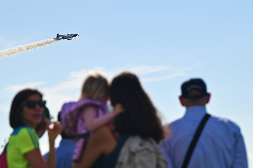 Παρουσία ΥΕΘΑ Νίκου Δένδια στην αεροπορική επίδειξη της Π.Α. στον Φλοίσβο του Παλαιού Φαλήρου, στο πλαίσιο του Εορτασμού για τον Προστάτη της Αρχάγγελο Μιχαήλ