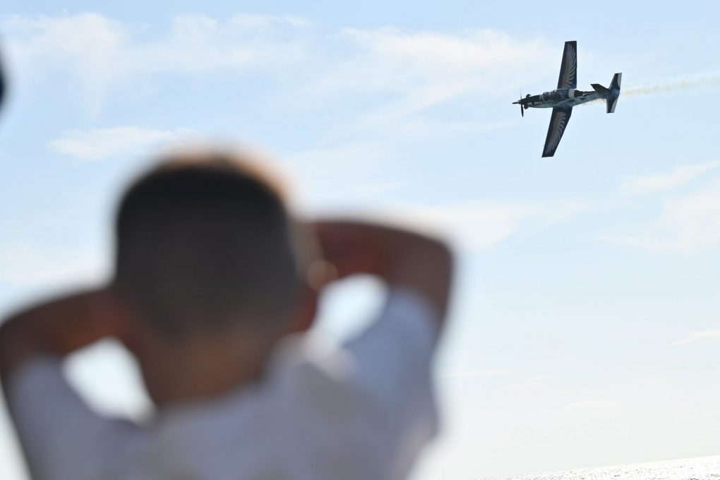 Παρουσία ΥΕΘΑ Νίκου Δένδια στην αεροπορική επίδειξη της Π.Α. στον Φλοίσβο του Παλαιού Φαλήρου, στο πλαίσιο του Εορτασμού για τον Προστάτη της Αρχάγγελο Μιχαήλ