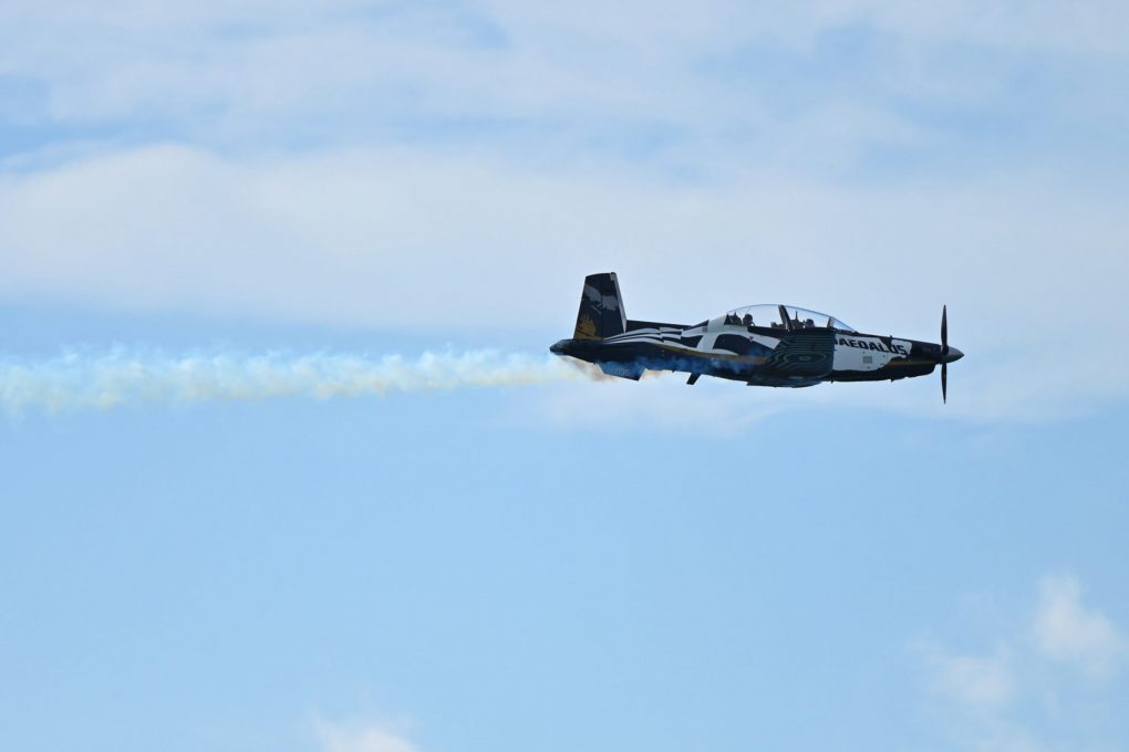 Παρουσία ΥΕΘΑ Νίκου Δένδια στην αεροπορική επίδειξη της Π.Α. στον Φλοίσβο του Παλαιού Φαλήρου, στο πλαίσιο του Εορτασμού για τον Προστάτη της Αρχάγγελο Μιχαήλ