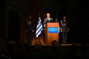 Παρουσία ΥΕΘΑ Νίκου Δένδια στην εκδήλωση για την Ημέρα Εορτής των Ενόπλων Δυνάμεων, στο Μέγαρο Μουσικής