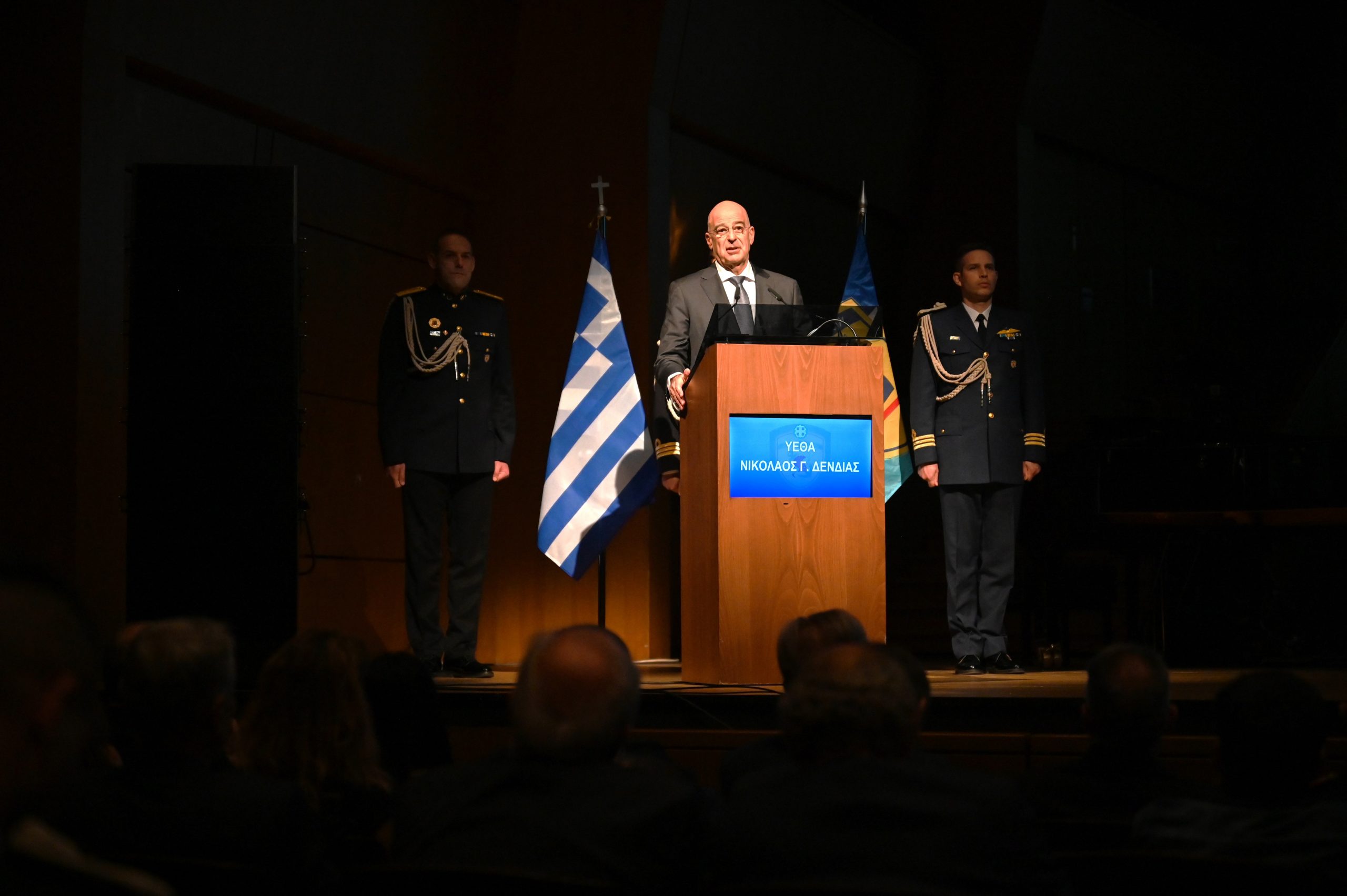 Παρουσία ΥΕΘΑ Νίκου Δένδια στην εκδήλωση για την Ημέρα Εορτής των Ενόπλων Δυνάμεων, στο Μέγαρο Μουσικής
