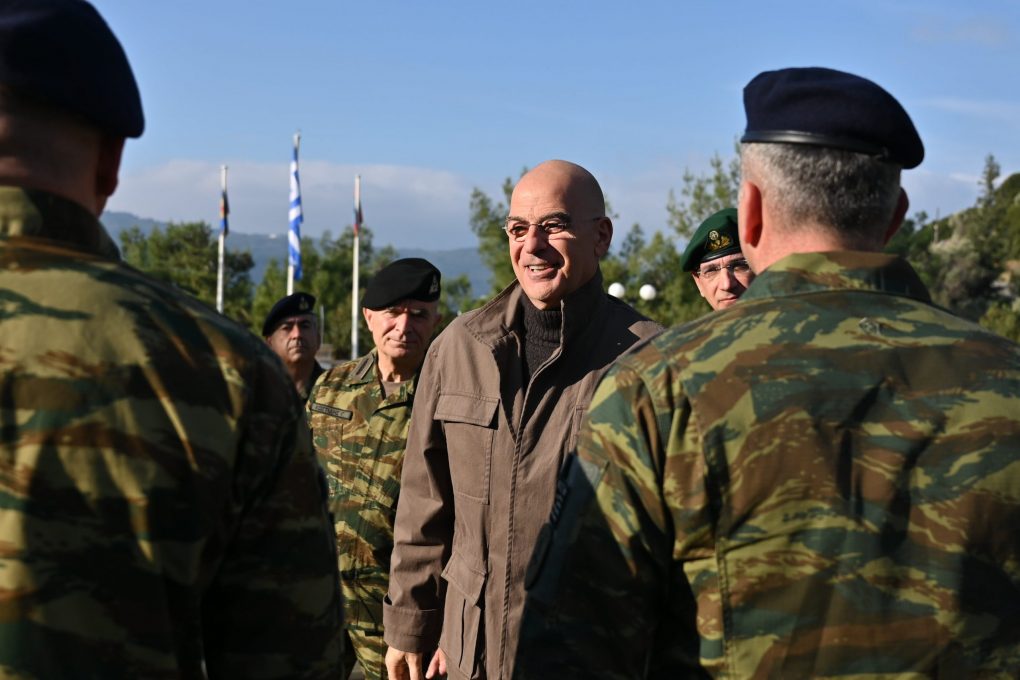 Επίσκεψη ΥΕΘΑ Νίκου Δένδια στην έδρα της 79 ΑΔΤΕ στη Σάμο και το Ε/Φ «Ψιλής Άμμου»