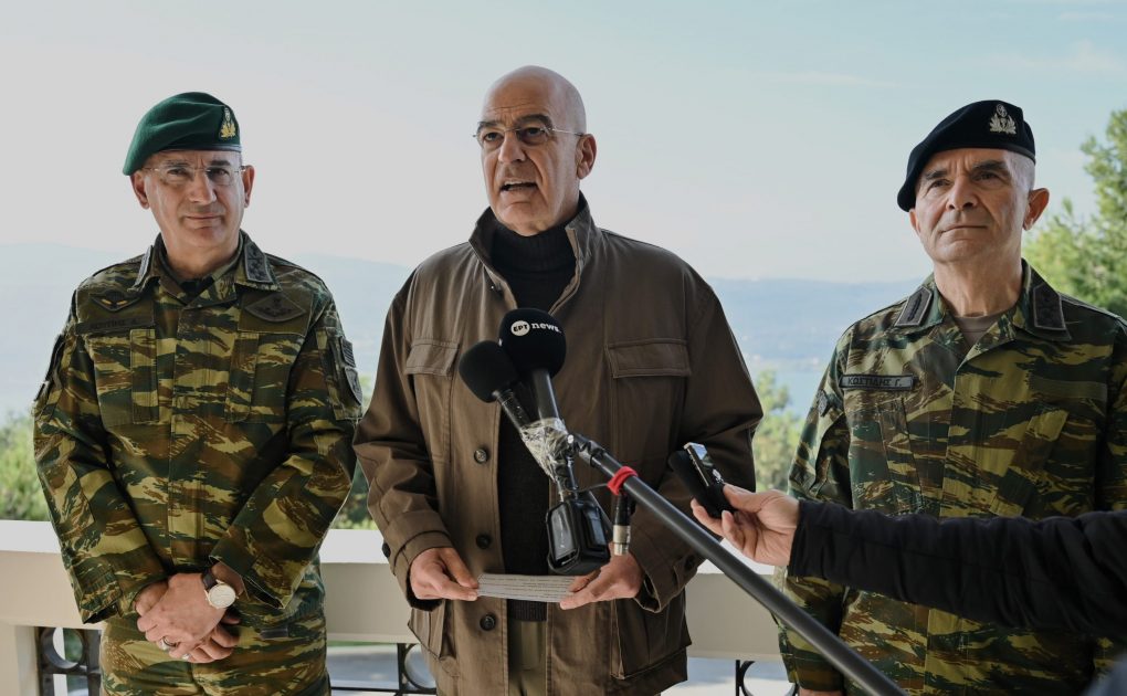 Επίσκεψη ΥΕΘΑ Νίκου Δένδια στην έδρα της 79 ΑΔΤΕ στη Σάμο και το Ε/Φ «Ψιλής Άμμου»