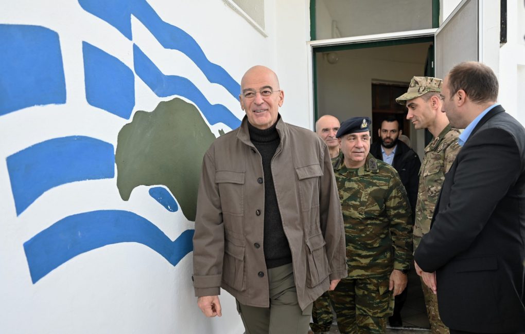 Επίσκεψη ΥΕΘΑ Νίκου Δένδια στην έδρα της 79 ΑΔΤΕ στη Σάμο και το Ε/Φ «Ψιλής Άμμου»