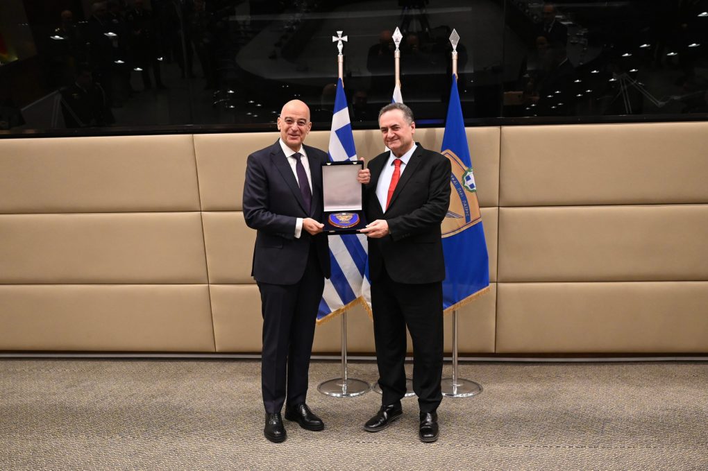 Συνάντηση ΥΕΘΑ Νίκου Δένδια με τον Υπουργό Άμυνας του Ισραήλ Israel Katz