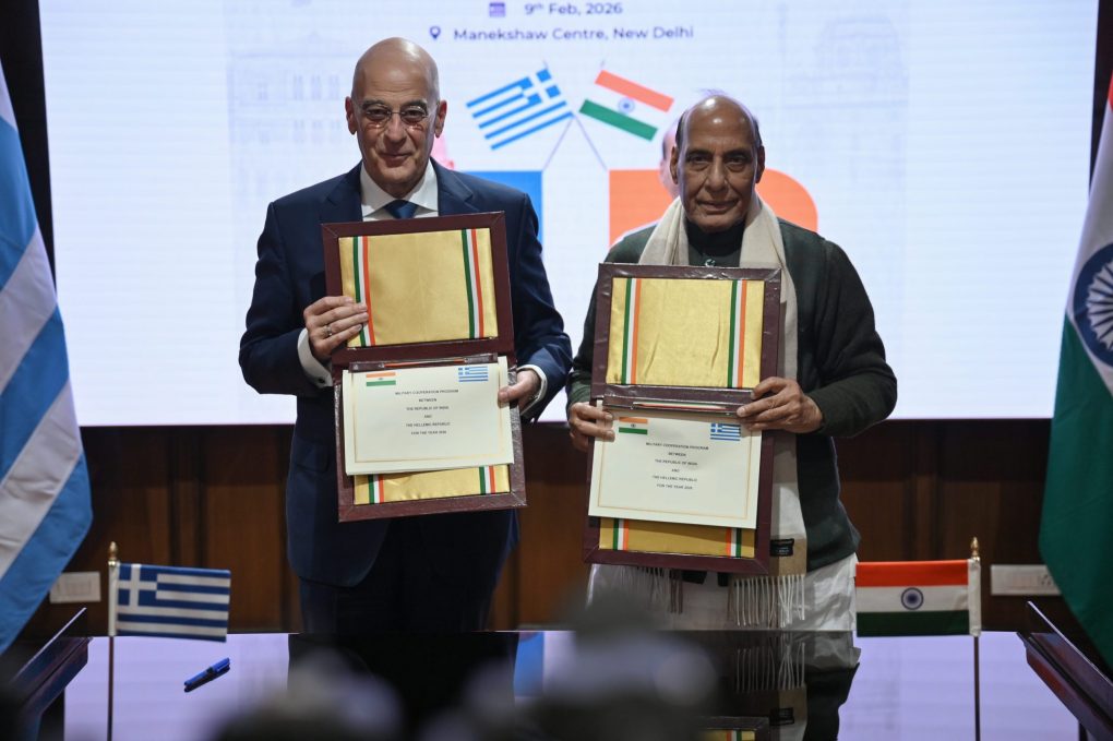 Συνάντηση ΥΕΘΑ Ν. Δένδια με τον ΥΠΑΜ της Ινδίας Ρ. Σινγκ και ολοκλήρωση της επίσκεψής του στο Νέο Δελχί