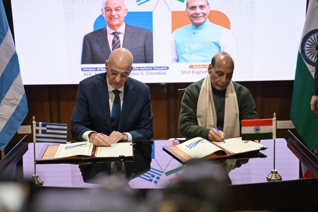 Συνάντηση ΥΕΘΑ Ν. Δένδια με τον ΥΠΑΜ της Ινδίας Ρ. Σινγκ και ολοκλήρωση της επίσκεψής του στο Νέο Δελχί