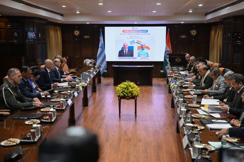 Συνάντηση ΥΕΘΑ Ν. Δένδια με τον ΥΠΑΜ της Ινδίας Ρ. Σινγκ και ολοκλήρωση της επίσκεψής του στο Νέο Δελχί