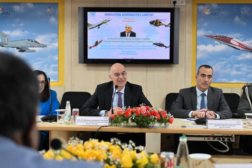 Συνάντηση ΥΕΘΑ Ν. Δένδια με τον ΥΠΑΜ της Ινδίας Ρ. Σινγκ και ολοκλήρωση της επίσκεψής του στο Νέο Δελχί