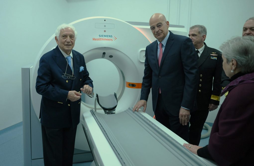 Παρουσία ΥΕΘΑ Ν. Δένδια στην τελετή εγκαινίων νέου Αξονικού Τομογράφου στο ΝΝΑ