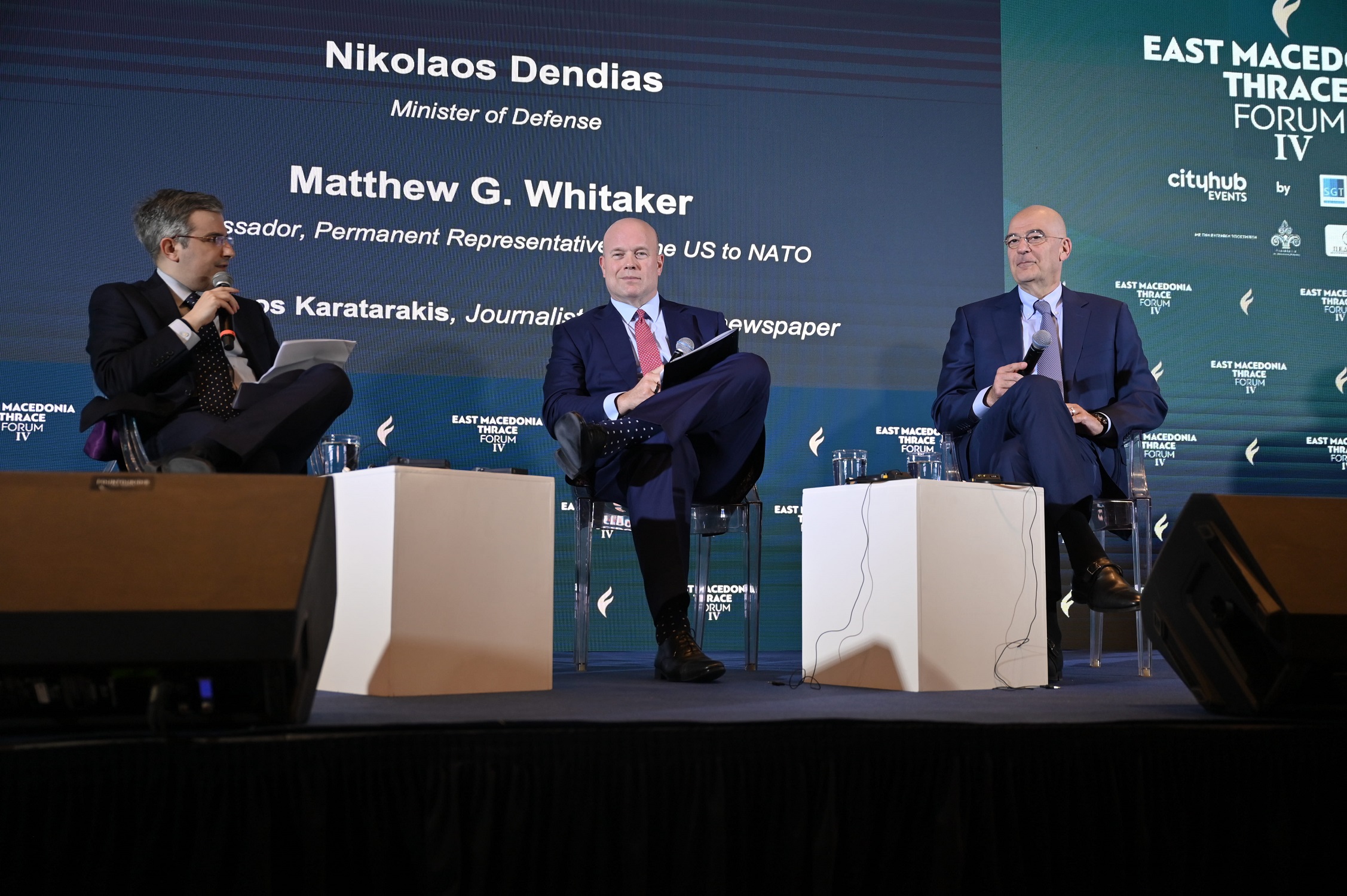 Συμμετοχή ΥΕΘΑ Ν. Δένδια στο 4ο “East Macedonia & Thrace Forum” και συνάντηση με τον Μόνιμο Αντιπρόσωπο των ΗΠΑ στο ΝΑΤΟ Πρέσβη Matthew G. Whitaker 