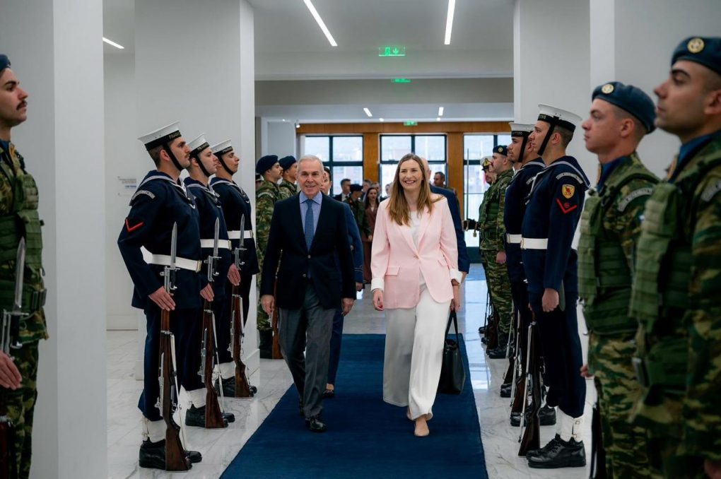 Συνάντηση ΥΦΕΘΑ Θανάση Δαβάκη με την Υφυπουργό παρά τω Πρωθυπουργώ της Πολωνίας και Εκπρόσωπο της Κυβέρνησης για το SAFE Magdalena Sobkowiak - Czarnecka