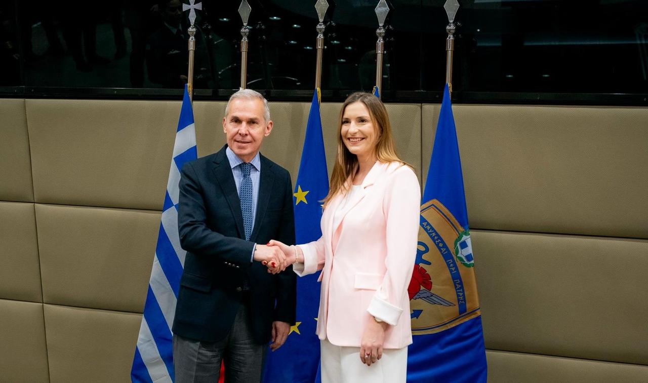 Συνάντηση ΥΦΕΘΑ Θανάση Δαβάκη με την Υφυπουργό παρά τω Πρωθυπουργό της Πολωνίας και Εκπρόσωπο της Κυβέρνησης για το SAFE Magdalena Sobkowiak - Czarnecka