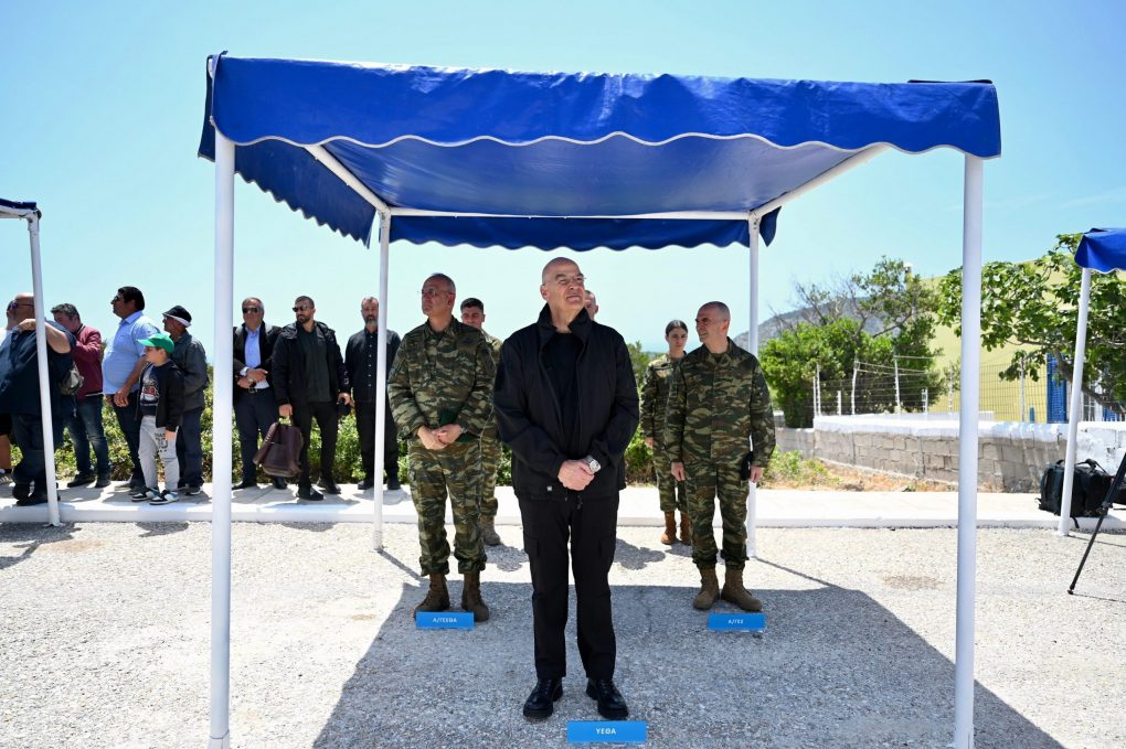 Παρουσία ΥΕΘΑ Ν. Δένδια στα εγκαίνια νέων Στρατιωτικών Οικημάτων στο Αγαθονήσι