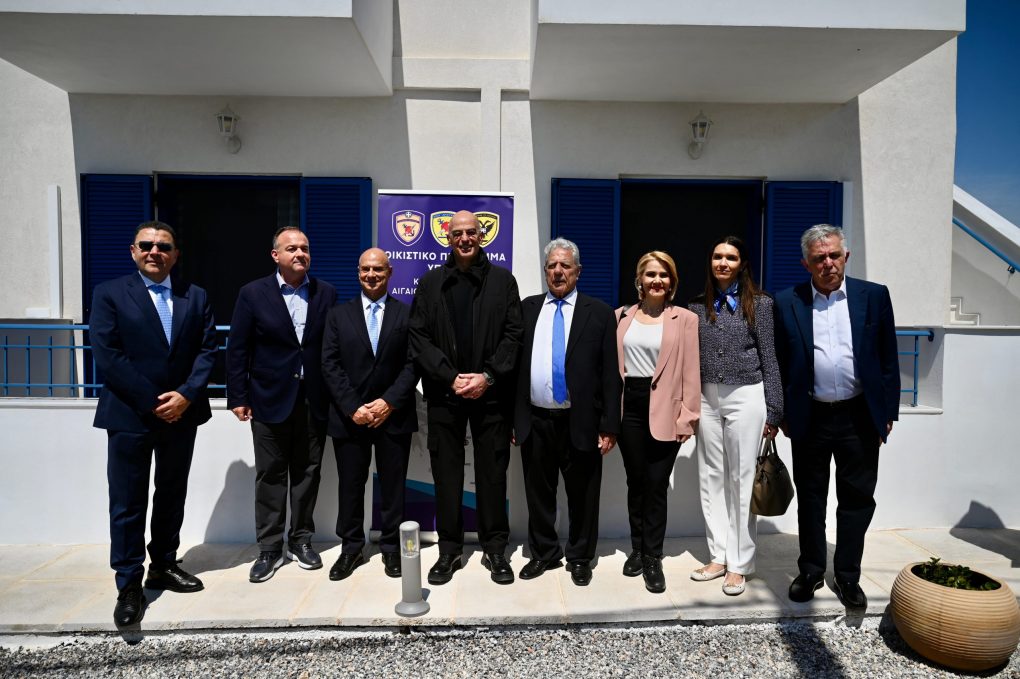 Παρουσία ΥΕΘΑ Ν. Δένδια στα εγκαίνια νέων Στρατιωτικών Οικημάτων στο Αγαθονήσι