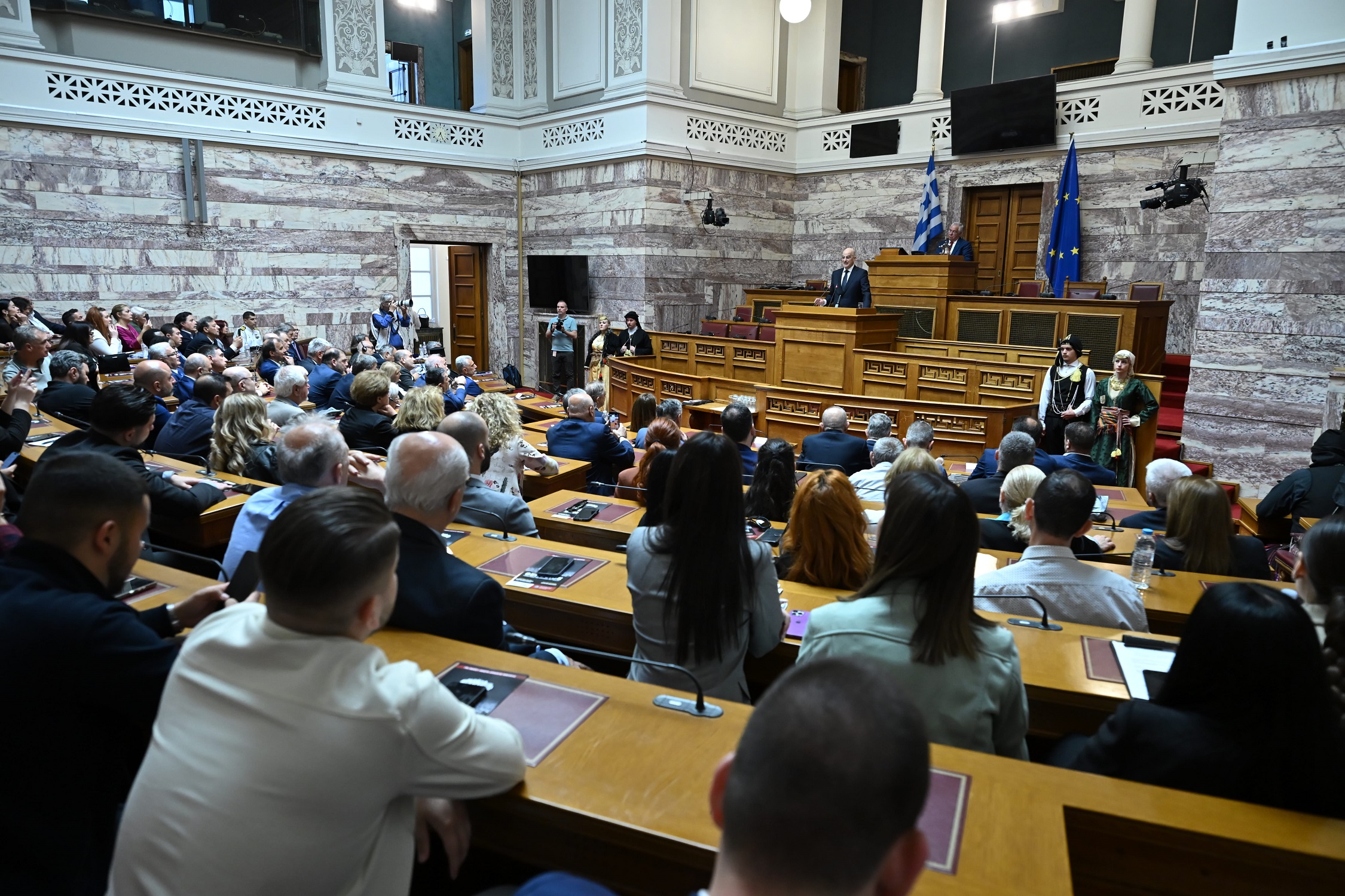 Παρουσία ΥΕΘΑ Νίκου Δένδια ως κεντρικός ομιλητής στην εκδήλωση μνήμης για τη Γενοκτονία των Ελλήνων του Πόντου, στη Βουλή