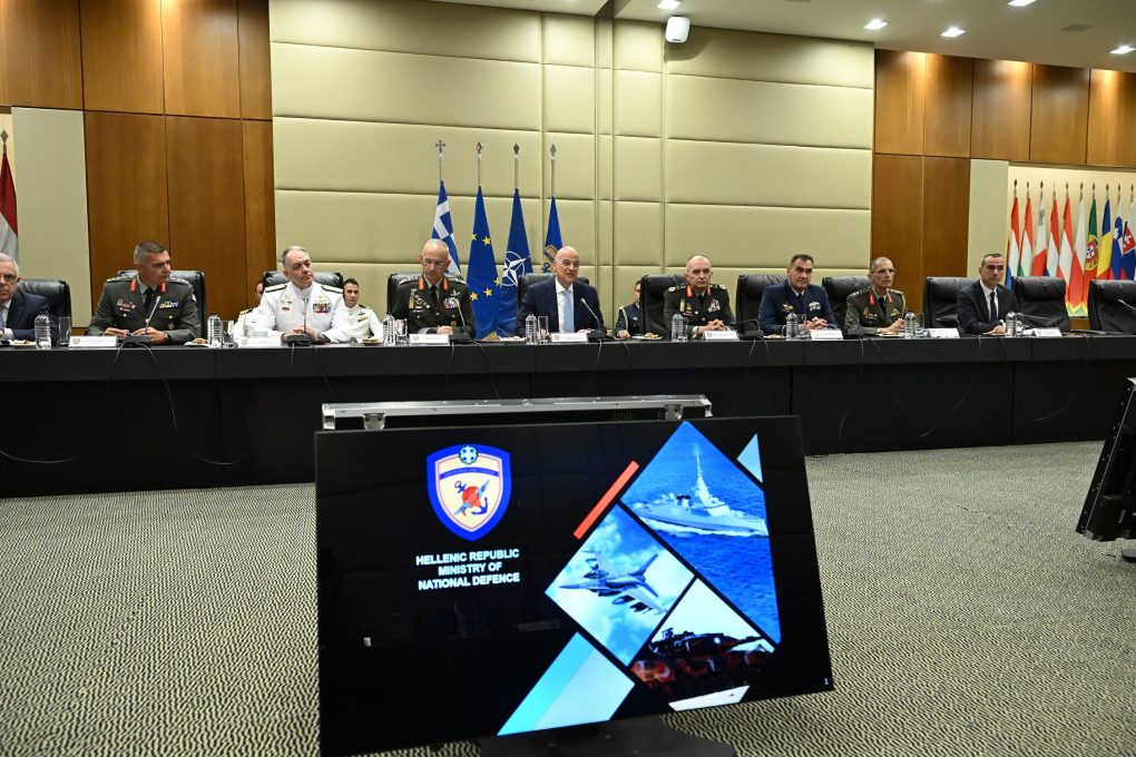 Συνάντηση του Υπουργού Εθνικής Άμυνας Ν. Δένδια με τον Υπουργό Άμυνας της Αλβανίας E. Nufi