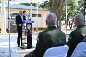 Παρουσία ΥΕΘΑ Ν. Δένδια στην τελετή έναρξης λειτουργίας του 1ου Κέντρου Μετεκπαίδευσης Εφεδρείας, στον Αυλώνα