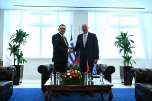 Συνάντηση του Υπουργού Εθνικής Άμυνας Ν. Δένδια με τον Υπουργό Άμυνας της Αλβανίας E. Nufi